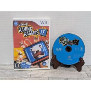 Rayman Raving Rabbids: TV Party (Nintendo Wii, 2008) Printed Cover